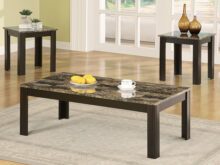Rhodes 3pc black coffee table set
