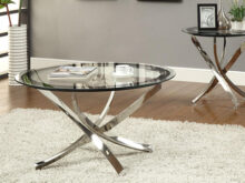Brooke chrome coffee table set
