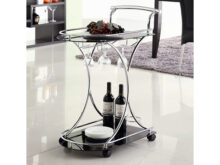 Elfman black serving cart