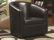 Turner swivel cappuccino accent chair