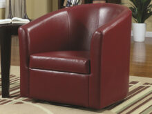 Turner swivel red accent chair