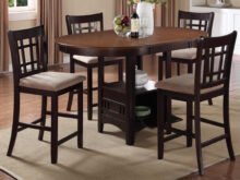 Lavon counter chestnut dining set