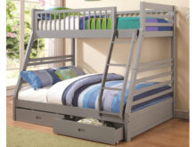 Ashton twin/full grey bunk bed