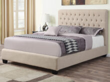 Chloe beige bed frame
