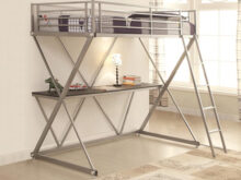 Silver frame loft bed