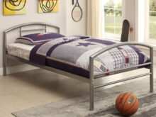 Raines silver bed frame