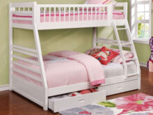 Ashton twin/full white bunkbed