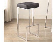 Gervase black bar stool
