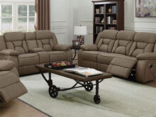 Houston reclining tan sofa set