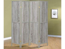 Deepika 4 panel gray room divider