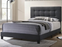 Mapes charcoal bed frame