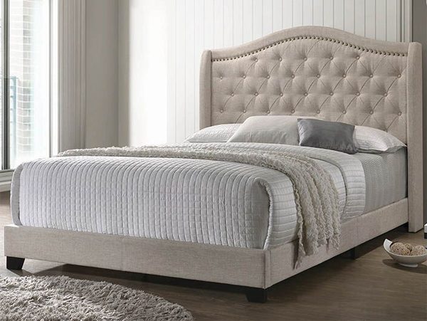 Sonoma beige eastern king bed frame