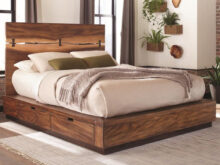 Winslow storage eastern king bed frame