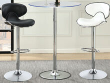Thea black adjustable stool