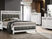 Barzini white bedroom set