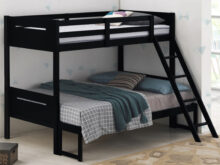 Littleton twin/full black bunk bed