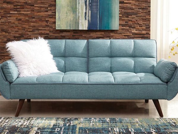 Caufield teal futon
