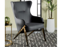 Walker gray accent chair