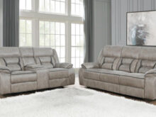 Greer reclining taupe sofa set