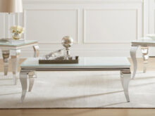 Carone white coffee table set