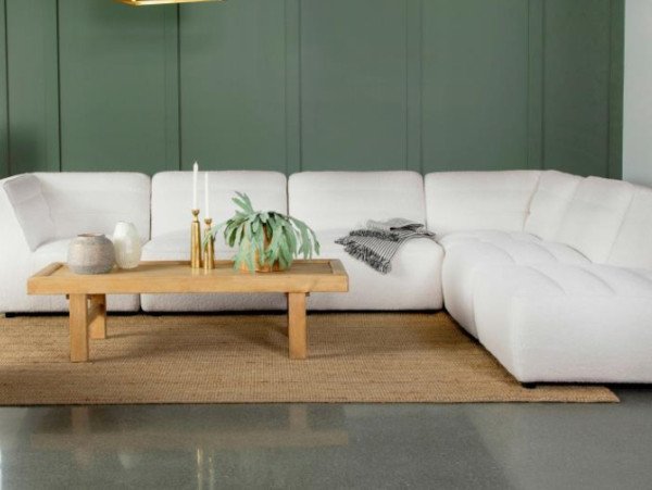 Sunny modular ivory sectional