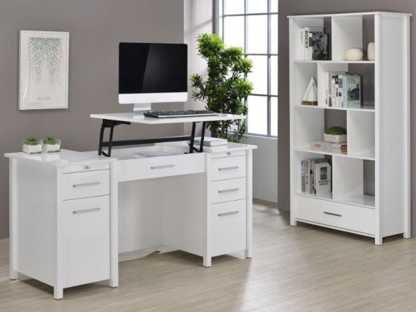 Dylan white office set