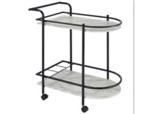 Desiree black serving cart