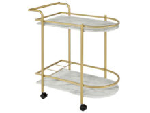 Desiree gold serving cart