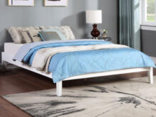 Hounslow platform white bed frame