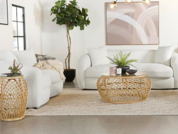 Isabella white sofa set