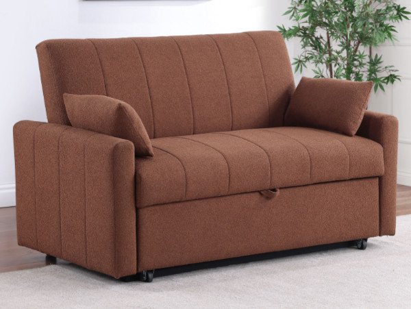 Portland terracotta sleeper loveseat