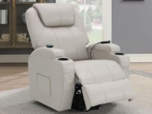 Sanger power lift massage beige recliner