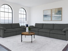 Collins reclining power charcoal sofa set