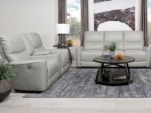 Greenfield reclining power ivory sofa set