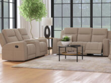 Brentwood reclining taupe loveseat