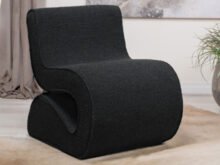 Ronea charcoal accent chair