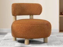 Zonie orange accent chair