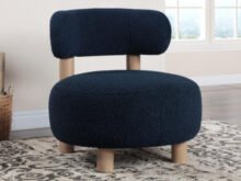 Zonie blue accent chair