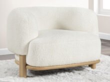 Lawler ivory accent chair
