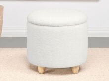 Valia white ottoman