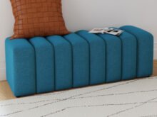 Summer blue bench
