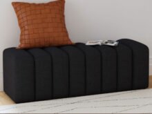 Summer charcoal bench