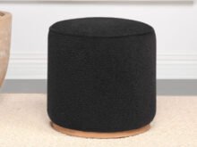 Zena black ottoman