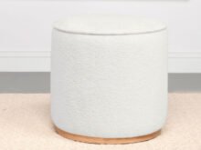 Zena ivory ottoman