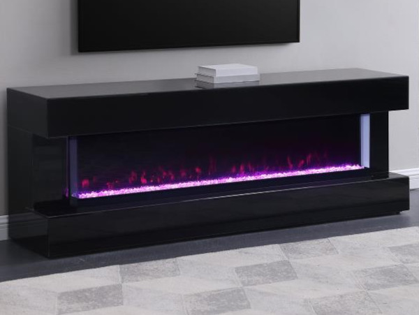 Valerie black TV stand