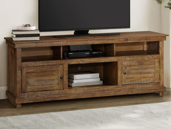 Payne wide brown TV stand