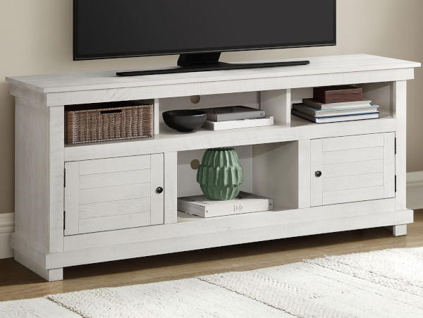 Payne white TV stand