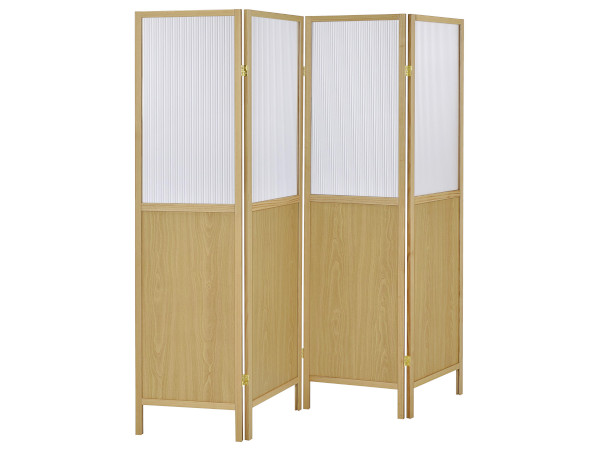 Mattison 4 panel natural room divider