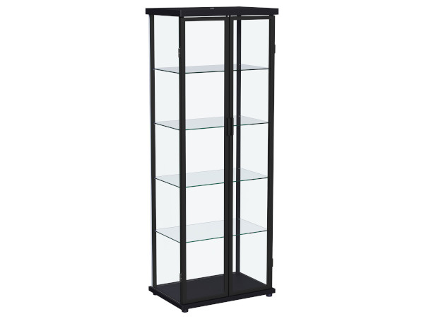 Aero black storage cabinet