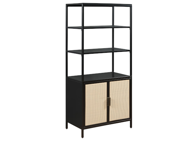 Amherst black tall storage cabinet